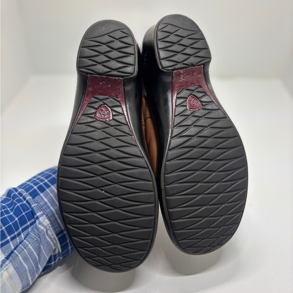 Ariat Brown Leather Clogs Mule Slip On Shoes Women’s 8.5 EU 39.5 - Picture 8 of 14